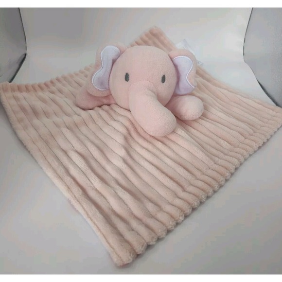 Modern Baby Other - Pink Elephant Plush Lovey Security Blanket Modern Baby Cuddle Toy Pink Soft